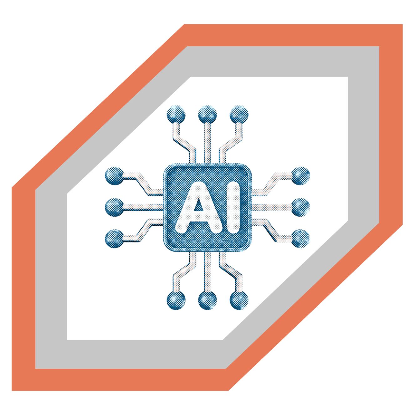 AI Machine Learning pathway icon